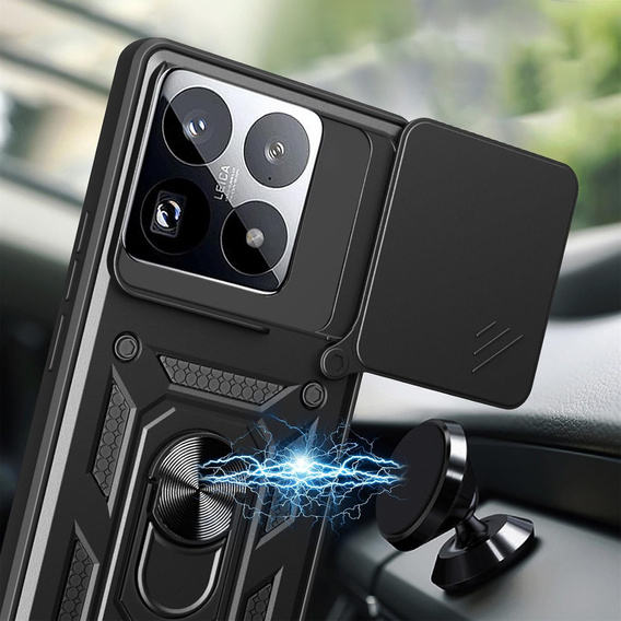Pancéřové pouzdro CamShield Slide s krytem fotoaparátu a kroužkem pro Xiaomi 15T