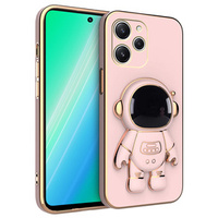 Pouzdro pro Xiaomi Redmi 12, Astronaut, růžové rose gold