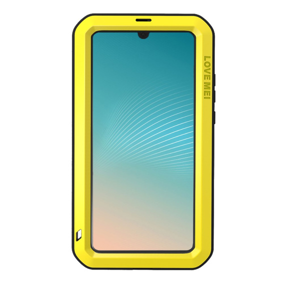 Pouzdro Love Mei pro Huawei P30 Pro, armored with glass, žluté / černé
