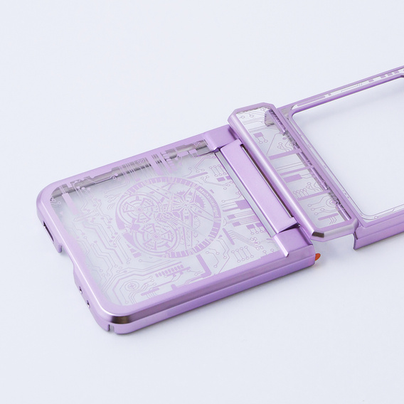 Pouzdro pro Samsung Galaxy Z Flip 5 5G, Mechanical Legend, fialové