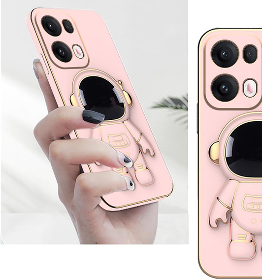 Pouzdro pro Oppo Reno 13, Astronaut, růžové