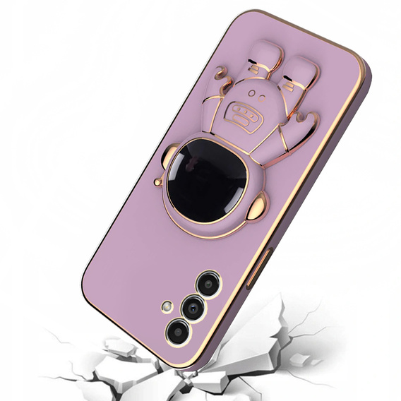 Pouzdro pro Samsung Galaxy A13 5G / A04s, Astronaut, fialové