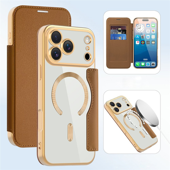 Peněženkové flipové pouzdro MagSafe RFID s ochranou fotoaparátu pro iPhone 17 Pro Max