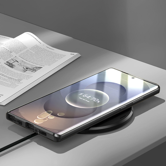 Pouzdro pro Samsung Galaxy S25 Ultra, Magnetic Dual Glass, černé