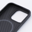 Pouzdro pro iPhone 15 Pro, Aramid Fiber Cover, černé