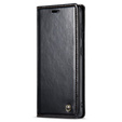 CASEME flipové pouzdro pro Samsung Galaxy S21, Waxy Textured, černé