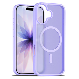 Pouzdro Matt pro iPhone 17, pro MagSafe, průsvitně fialové