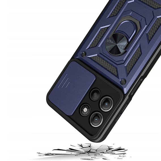 Pouzdro pro Motorola Moto G15 / Motorola Moto G15 Power, CamShield Slide, modré