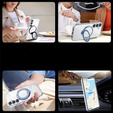 Magnetické pouzdro pro Samsung Galaxy A36 5G, pro MagSafe, modré