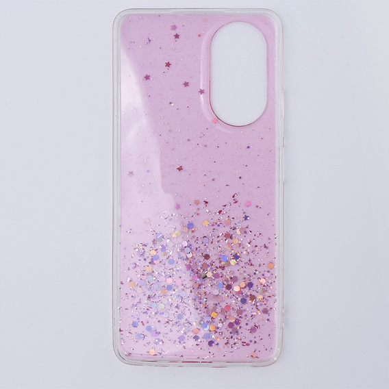 Pouzdro pro Oppo A58 4G, Glittery, růžové