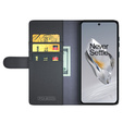 Flipové pouzdro pro OnePlus 12 5G, Split Leather, černé