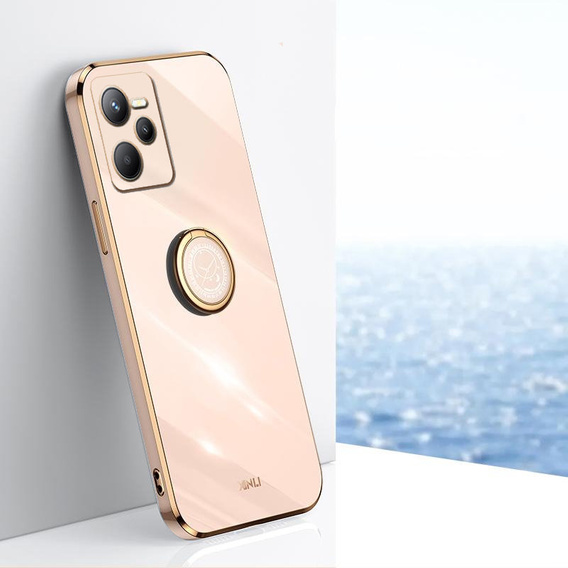 Pouzdro pro Realme C35, Electro Ring, růžové