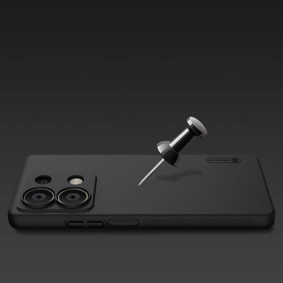 Pouzdro NILLKIN pro Xiaomi Redmi Note 13 5G, Super Frosted Shield Case, černé