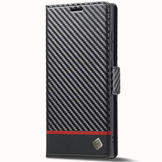 Flipové pouzdro pro Samsung Galaxy S25 Ultra, Carbon LC.IMEEKE, černé