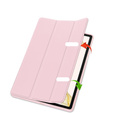 Pouzdro pro Samsung Galaxy Tab S10+ Plus, Smartcase s prostorem pro stylus, růžové