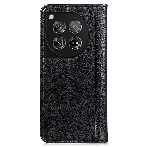 Pouzdro pro OnePlus 12 5G, Wallet Litchi Leather, černé