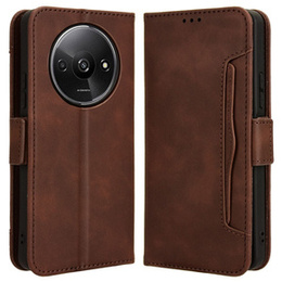 Klopové pouzdro pro Xiaomi Redmi A3, Card Slot, hnědé