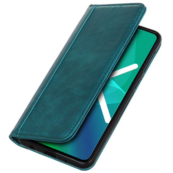 Flipové pouzdro pro Motorola Moto G53 / G23 / G13, Split Leather, zelené