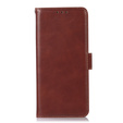 Klopové pouzdro pro T Phone 3 5G, Crazy Horse Wallet, hnědé