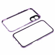 Pouzdro pro iPhone 16, Magnetic Dual Glass, fialové