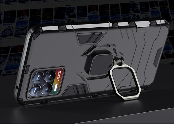 Pouzdro pro Realme 8 / 8 Pro, Kickstand Ring, černé