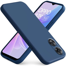 Pouzdro pro Oppo A78 5G, Silicone Lite, námořnicky modré