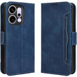 Klopové pouzdro pro Oppo Reno 14, slot na karty, peněženka, tmavě modré