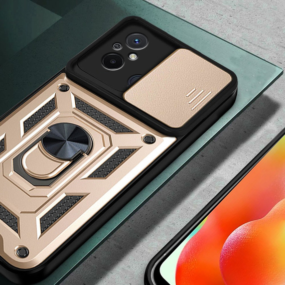 Pouzdro pro Xiaomi Redmi 12C, CamShield Slide, zlaté