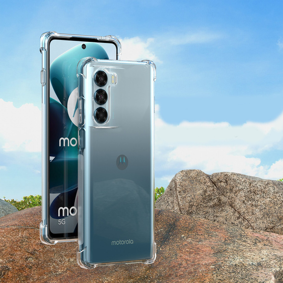 Pouzdro pro Motorola Moto G200 5G, Dropproof, průhledné