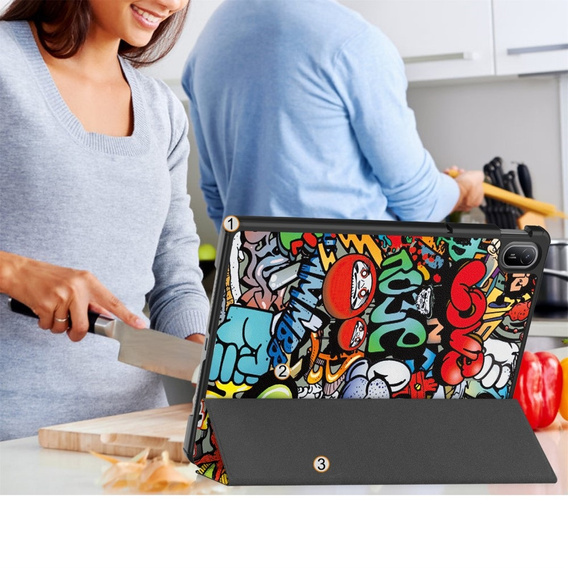 Pouzdro pro Huawei MatePad SE 11 2024, Smartcase, graffiti