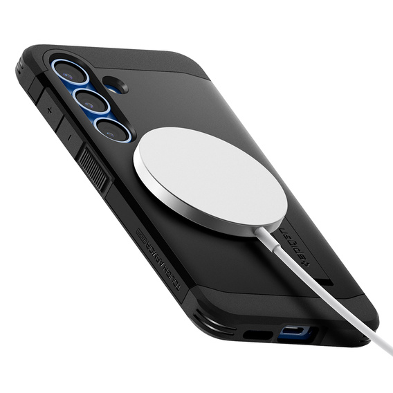 Pouzdro Spigen Tough Armor Mag Black pro Samsung Galaxy S25