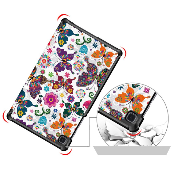 Pouzdro pro Samsung Galaxy Tab A7 Lite, Smartcase, Butterfly