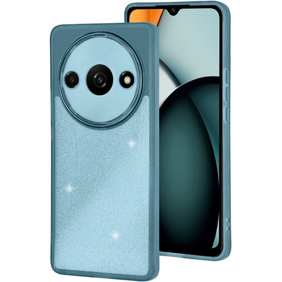 Pouzdro pro Xiaomi Redmi A3, Glittery Powder, modré
