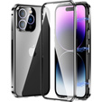 Pouzdro pro iPhone 15 Pro, Magnetic Dual Glass, černé