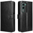 Klopové pouzdro pro Oppo A5 5G / A5m, Crazy Horse Wallet, černé
