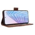 Klopové pouzdro pro Xiaomi Redmi Note 14 4G, Card Slot, hnědé