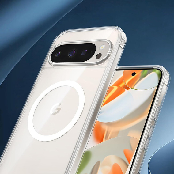 Pouzdro pro Google Pixel 9 Pro XL, Fusion Hybrid, pro MagSafe, průhledné