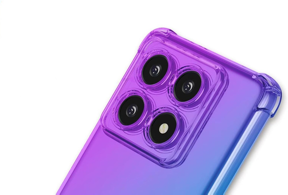 Pouzdro pro Xiaomi 14T, Gradient Dropproof, Fialová / modrá
