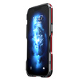 Pouzdro LUPHIE pro iPhone 14, Armor Bumper, černá / červená