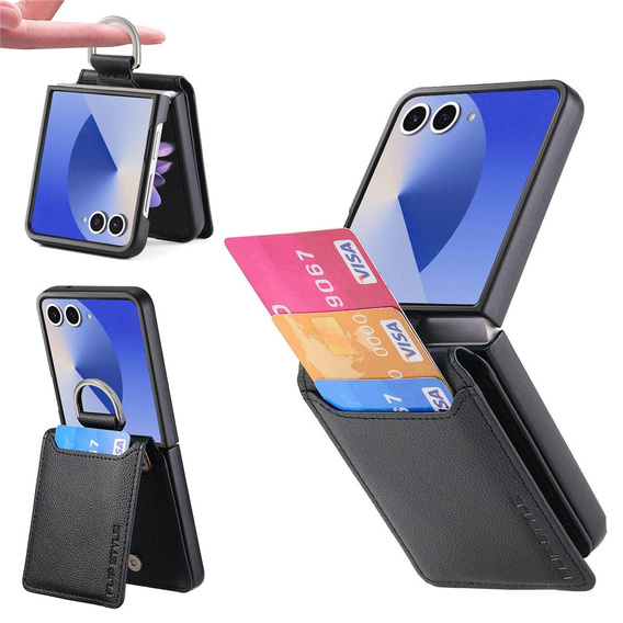 Pouzdro se slotem na kartu a kroužkem pro Samsung Galaxy Z Flip7
