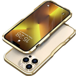 Pouzdro LUPHIE pro iPhone 13 Pro, Armor Bumper, zlaté