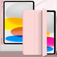 Pouzdro pro iPad 10.9 2022 10 Gen, Smart Pencil, se slotem na stylus, růžové