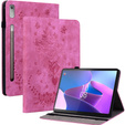Pouzdro s klopou pro Lenovo Tab P12, flower, růžové