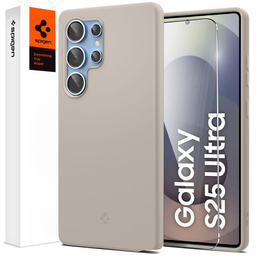 Spigen pouzdro pro Samsung Galaxy S25 Ultra, Silicone Fit Mag, šedé + tvrzené sklo