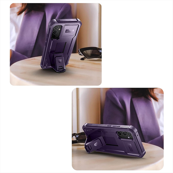 Pancéřové pouzdro pro Samsung Galaxy A54 5G, Dexnor Full Body (Two Frames), fialové