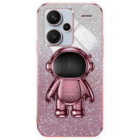 Pouzdro pro Xiaomi Redmi Note 13 Pro+, Glitter Astronaut, růžové