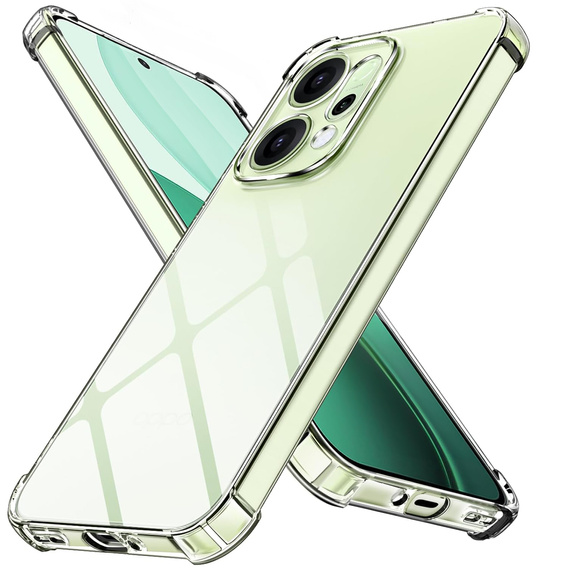 Pouzdro pro Oppo Reno 14, vyztužené, s ochranou fotoaparátu, průhledné