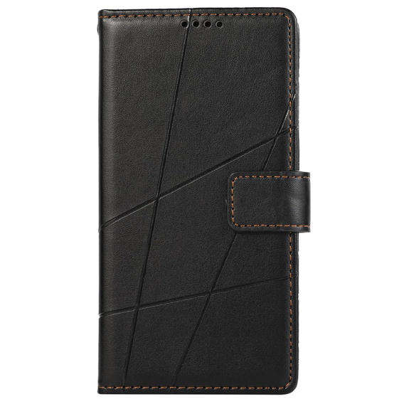 Pouzdro s klopou pro Realme 12 Pro 5G / 12 Pro+ 5G, Leather Line Wallet, černé