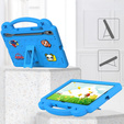 Dětské pouzdro pro Samsung Galaxy Tab S10 Lite / S10 FE / S9 FE, Cute Patterns, se stojánkem, modré