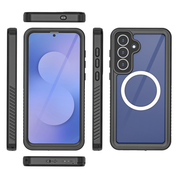 Vodotěsné pouzdro Redpepper IP68 s 360° ochranou a MagSafe pro Samsung Galaxy S25 FE